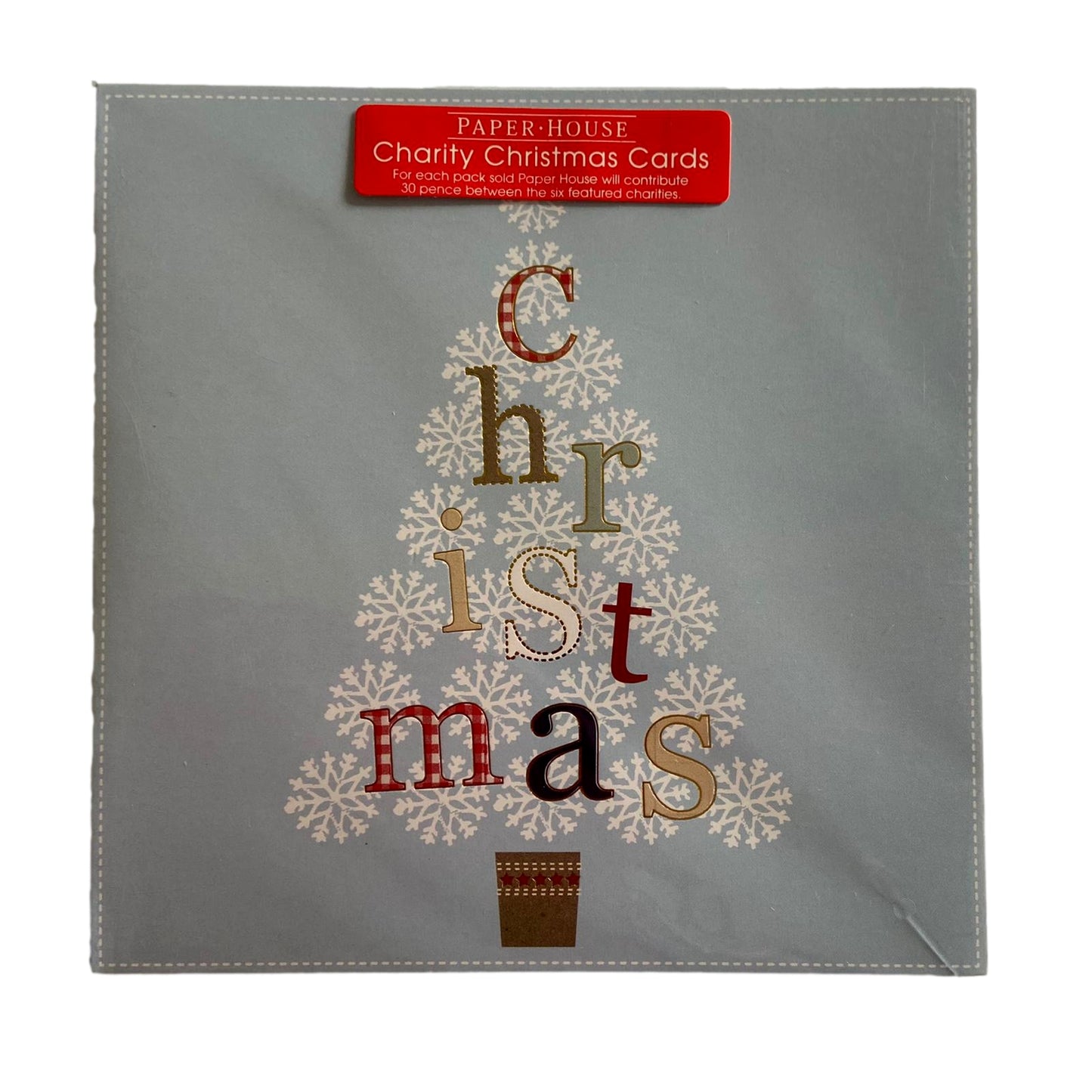 Charity Christmas Cards Pack Of 6 Xmas Tree Design