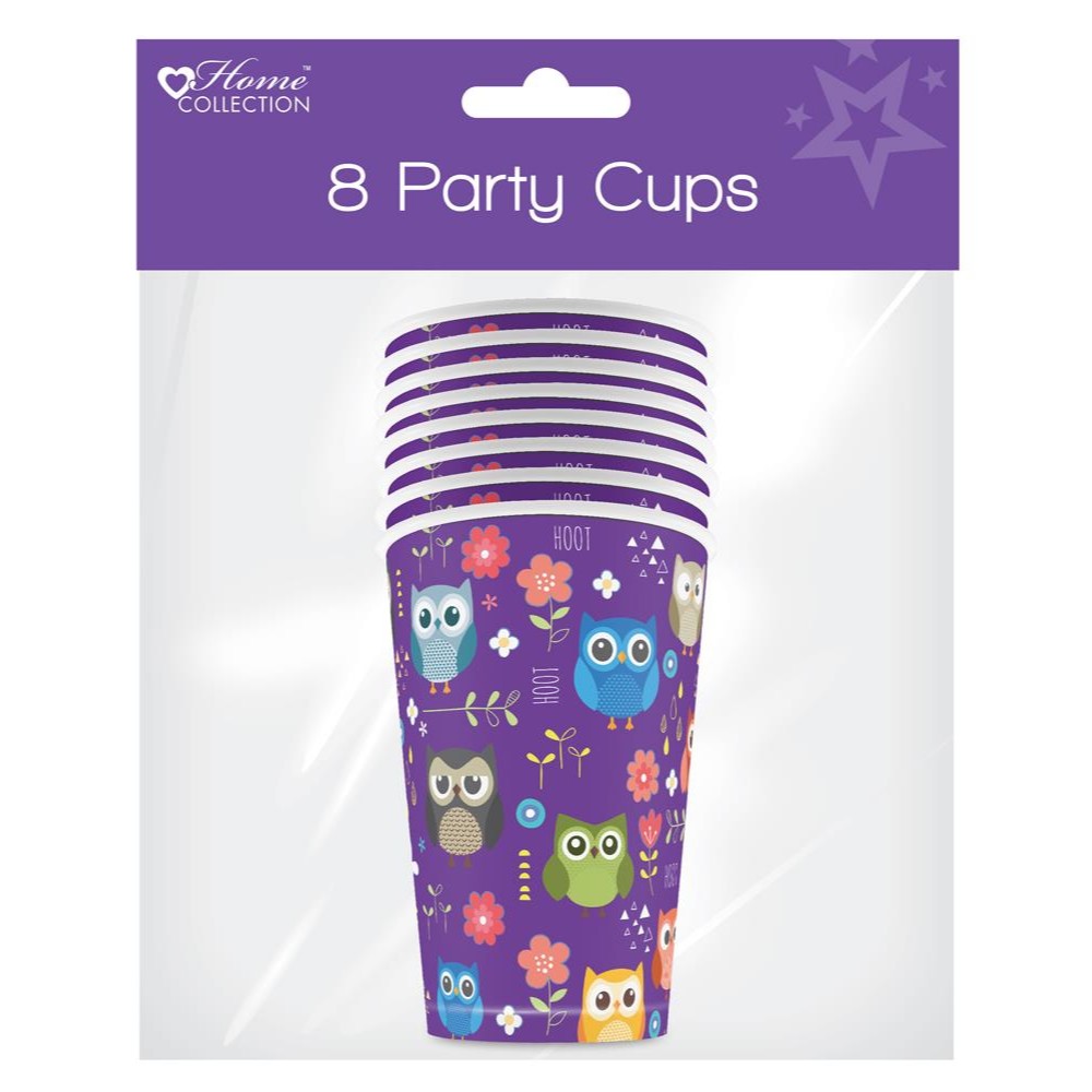 Pack of 8 Woodland Party 9oz Cups