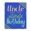 Birthday Card for Uncle Contemporary Text Design