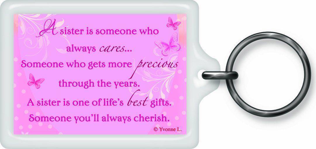 World's Best Sister Sentimental Keyring - Birthday Christmas Gift