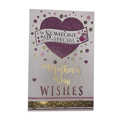 To Someone Special Glitter Heart Design Mother's Day Card