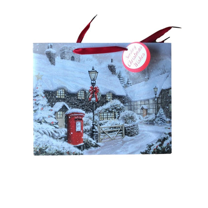 Postbox Landscape Design Christmas Large Gift Bag