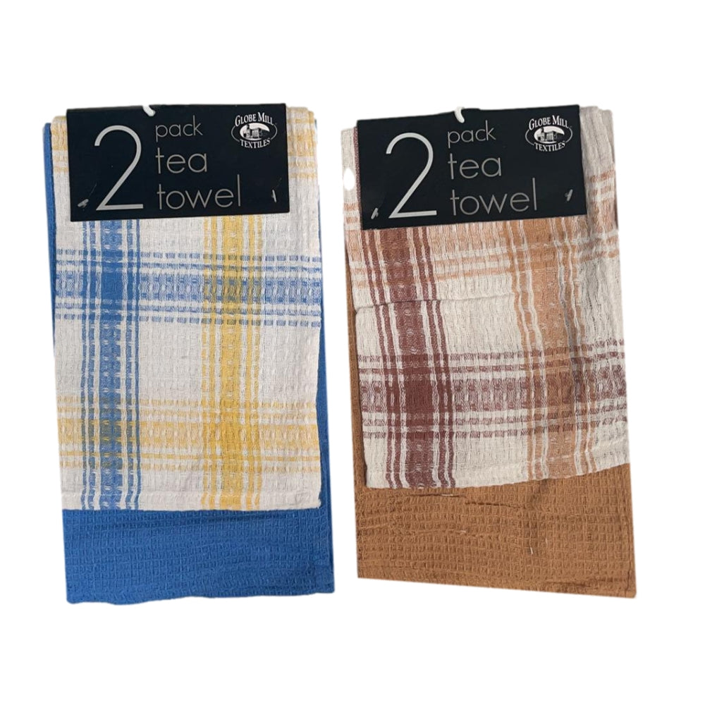 Honeycomb Design Tea Towel (2 Pack)