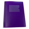 A5 Purple Flexible Cover 20 Pocket Display Book