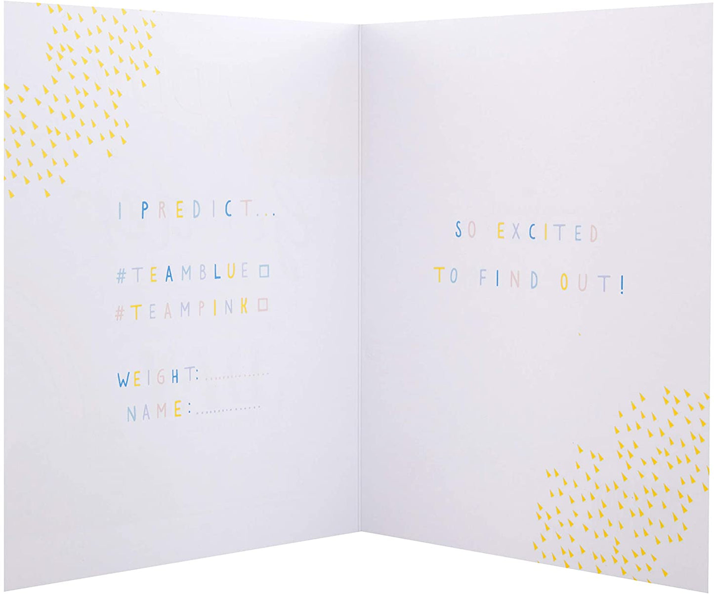 Happy Gender Reveal Day Open Greeting Card