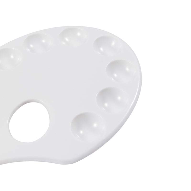 White Plastic Oval Palette
