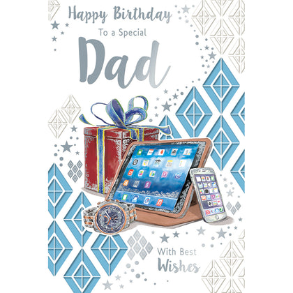 To a Special Dad With Best Wishes Celebrity Style Birthday Card