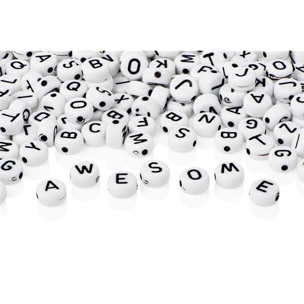 Pack of 300 Letter Beads by Crafty Bitz