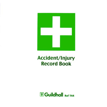 Pack of 5 Guildhall Accident and Injury Book Compliant with DPA