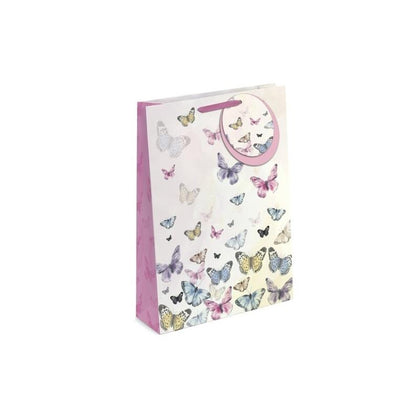 Pack of 12 Butterflies Design Medium Gift Bags
