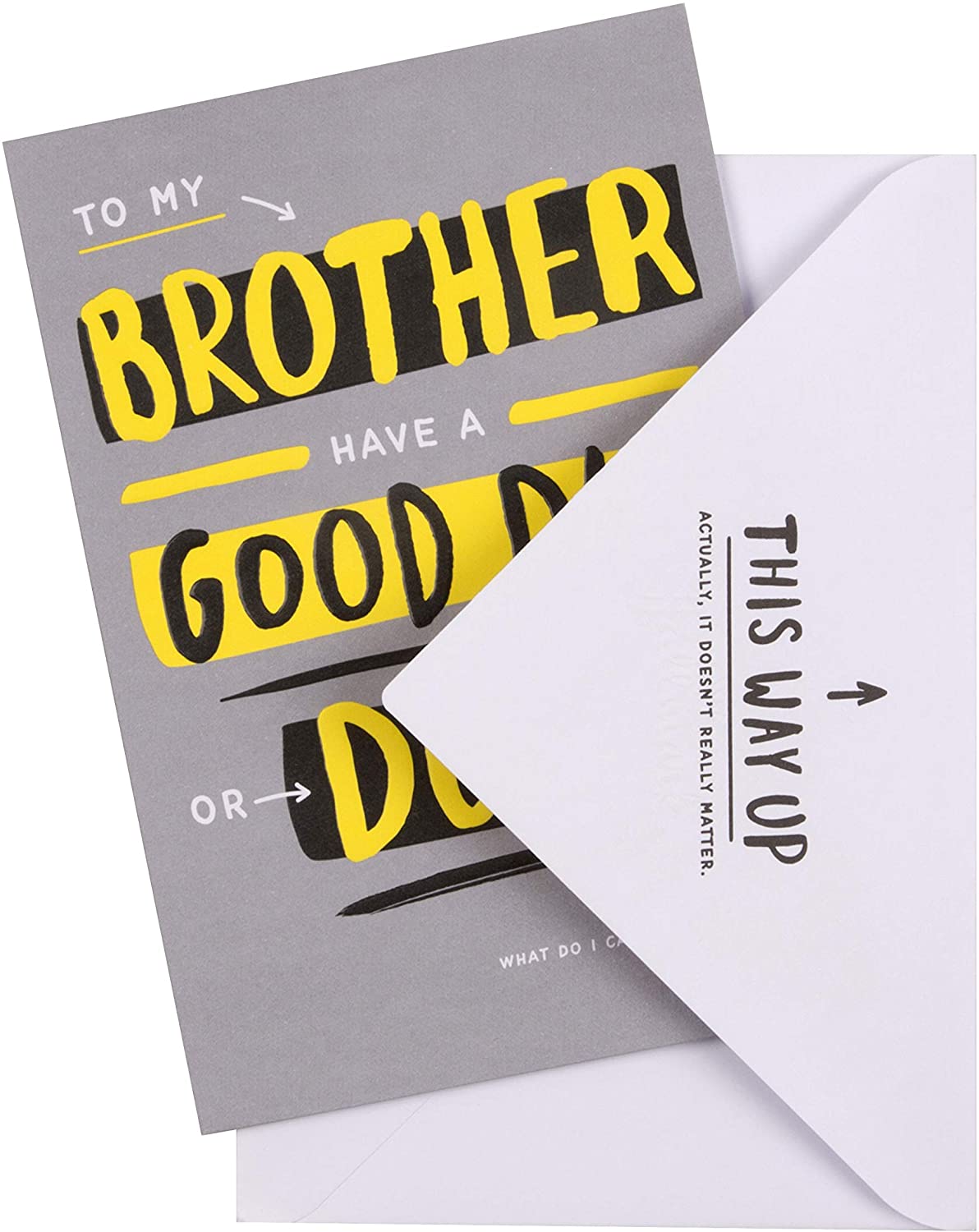 Contemporary Humour Design Brother Birthday Card
