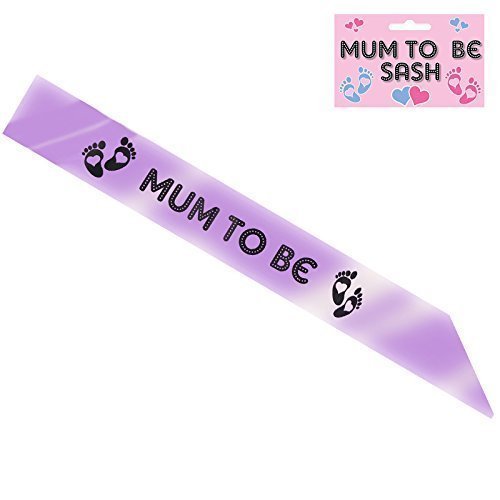MUM TO BE SASH BABY SHOWER PARTY GIFT RIBBON ACCESSORY
