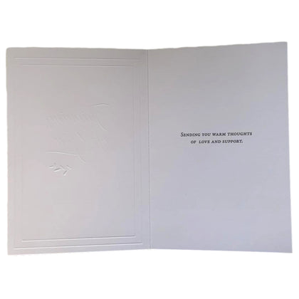 Thinking of You Love and Support Foil Finished Greeting Card