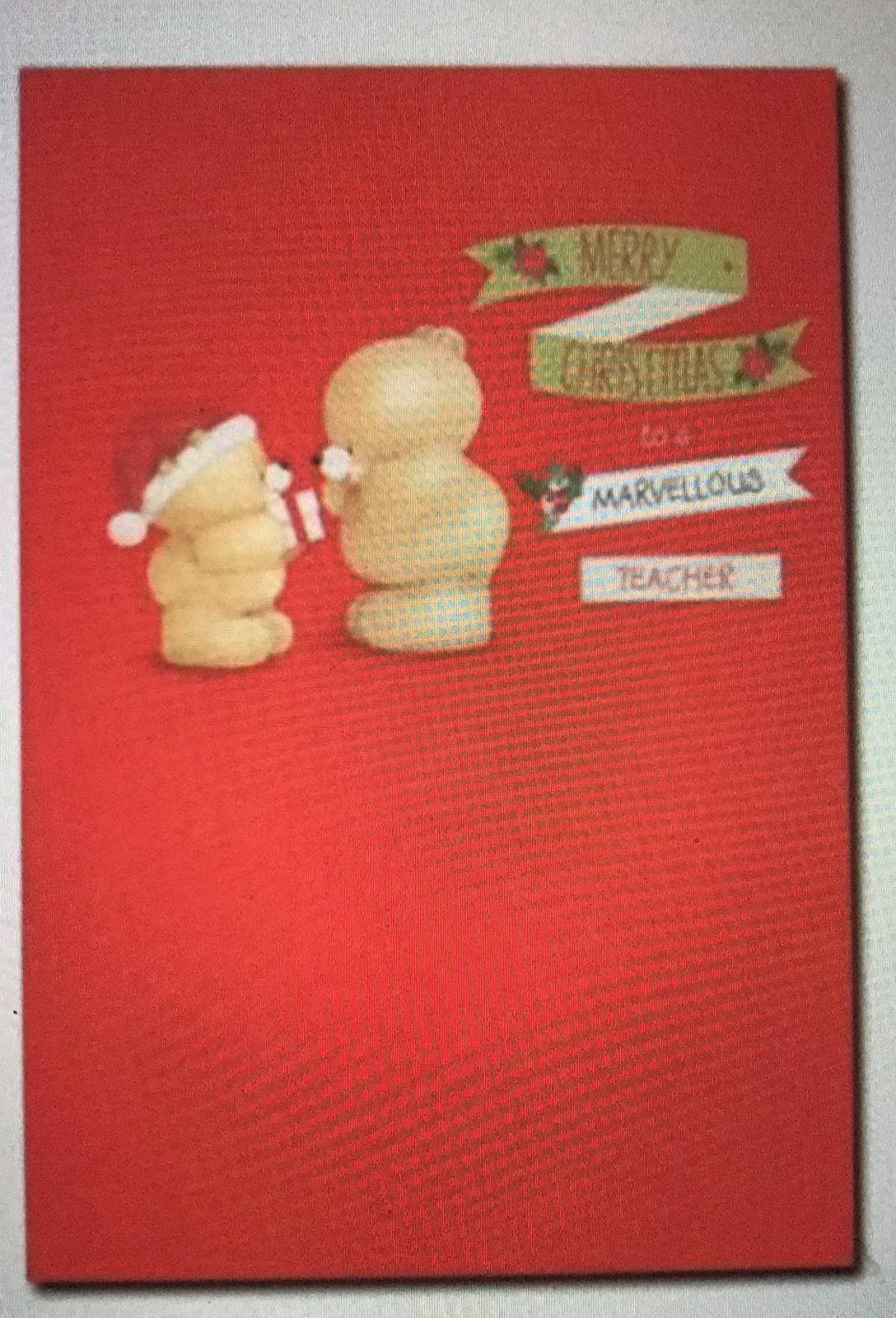 Marvellous Teacher Forever Friends Christmas Card