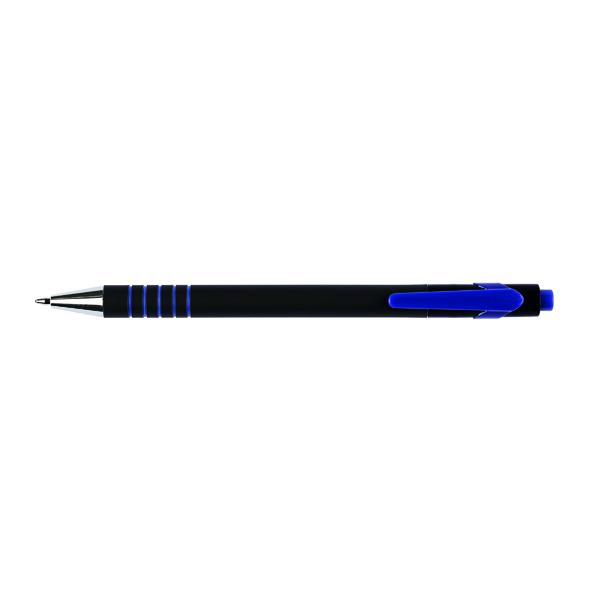 Pack of 12 Lamda Medium Blue Ballpoint Pens