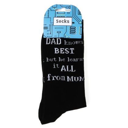 Me to You Dad Socks Embroidered with Father
