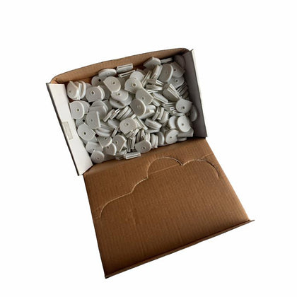 Pack of 200 White Key Cover Rubber Caps