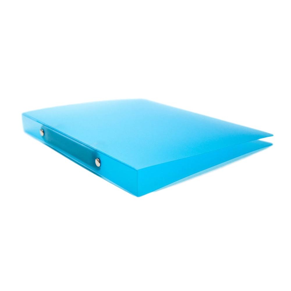 A5 Slim Blue Translucent Ringbinder - Filing Ring Binder Storage