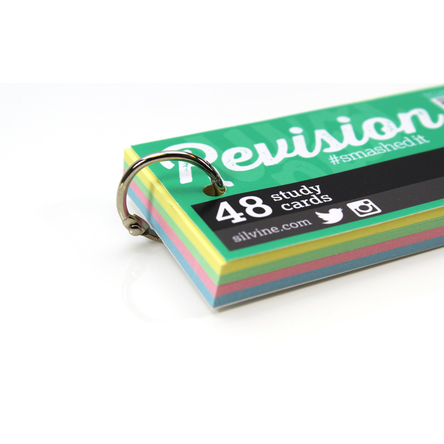 48 Mini Study Revision Cards on Keyring