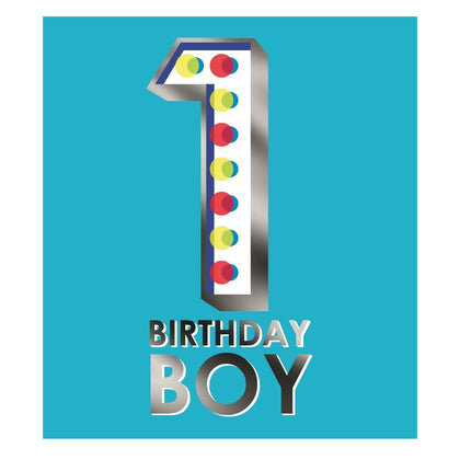Tidy Friday 1st Boy Birthday Card