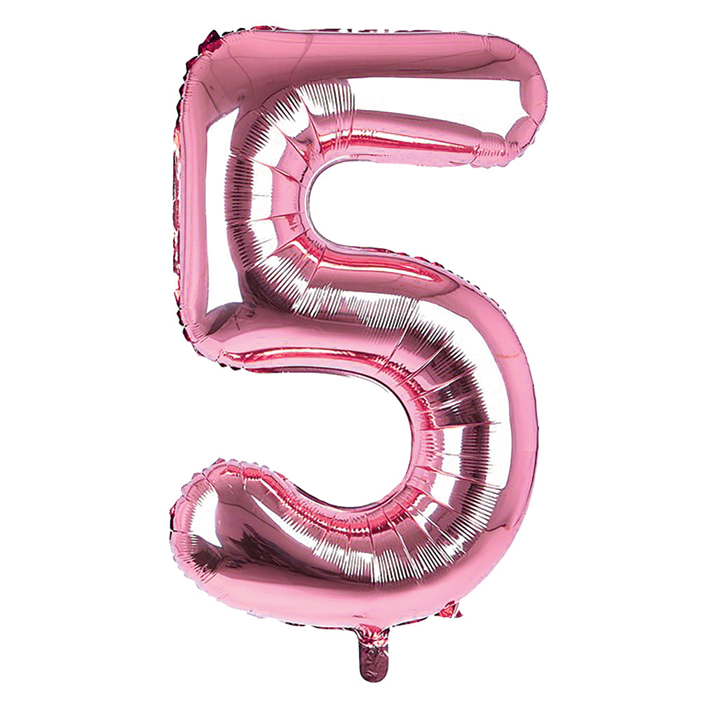 Giant Foil Light Pink 5 Number Balloon – Choice Wholesale