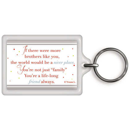 A Special Brother Celebrity Style World's Best Keyring