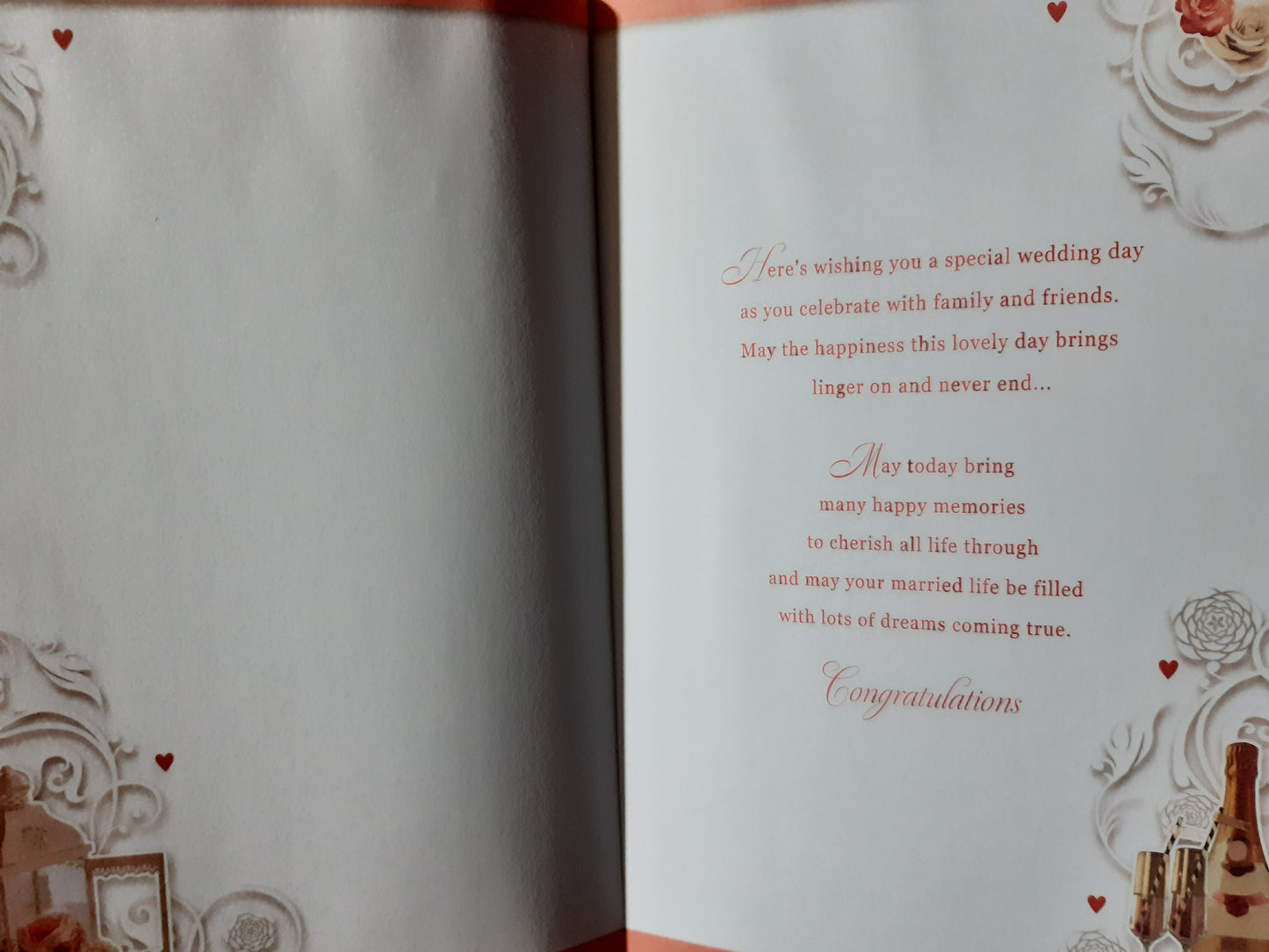 Daughter and Son In Law Simply Wonderful Wedding Day Opacity Card