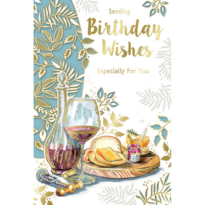 Sending Birthday Wishes Especially For You Open Male Celebrity Style Greeting Card