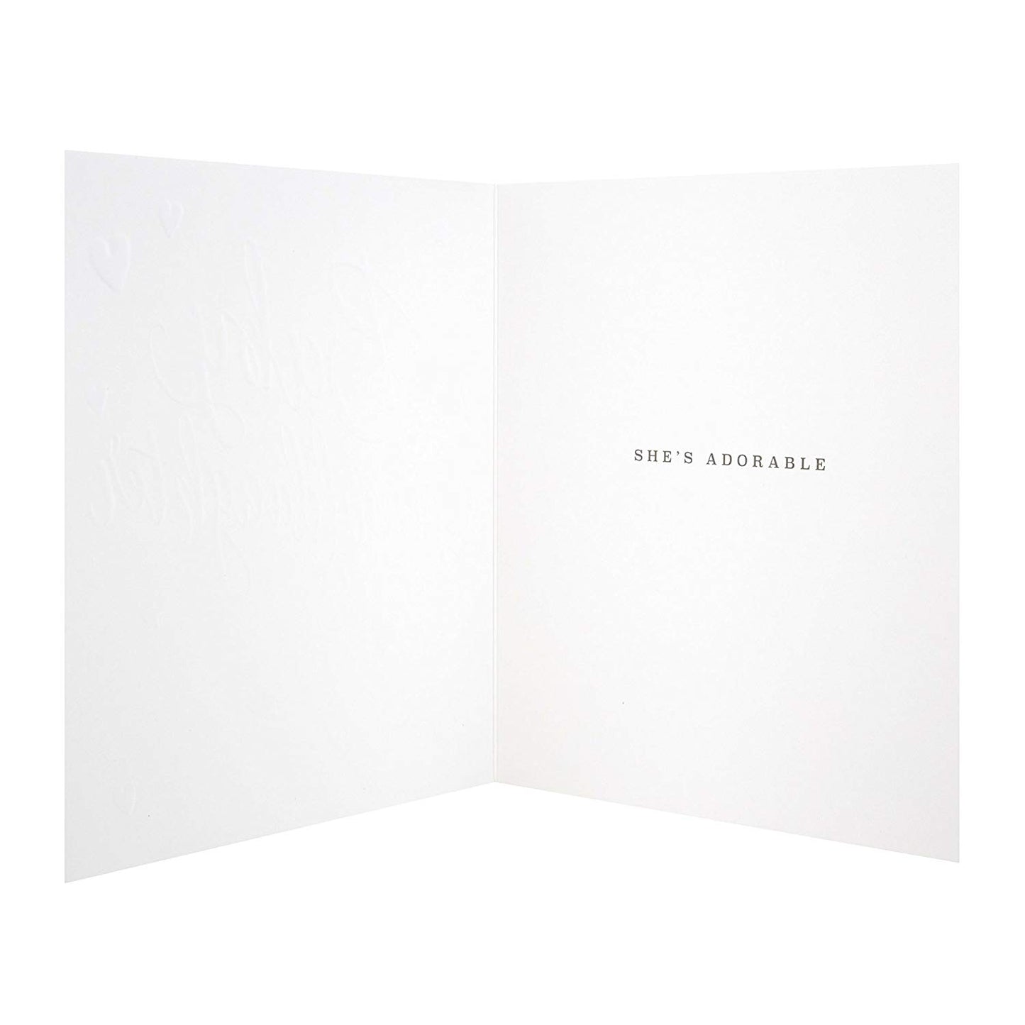 A New Baby Granddaughter Hearts and Stars Design Congratulations Card