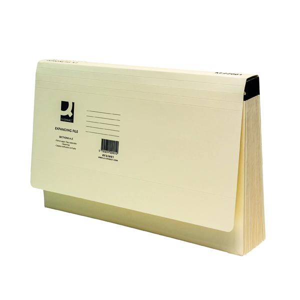 Q-Connect Expanding File Foolscap A-Z Manilla