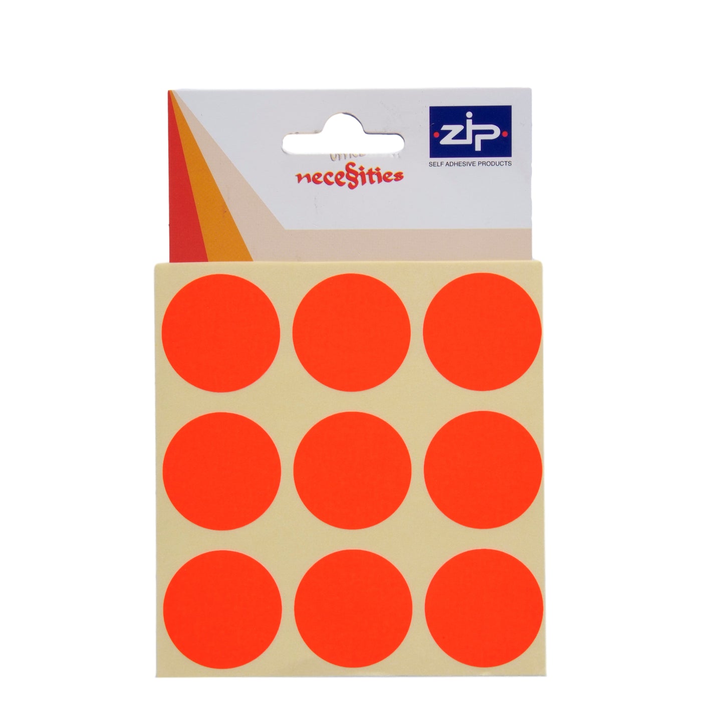 Pack of 36 29mm Fluorescent Red Labels