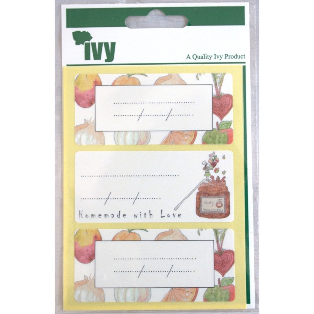 Pack of 12 Chutney 34x75mm Printed Labels