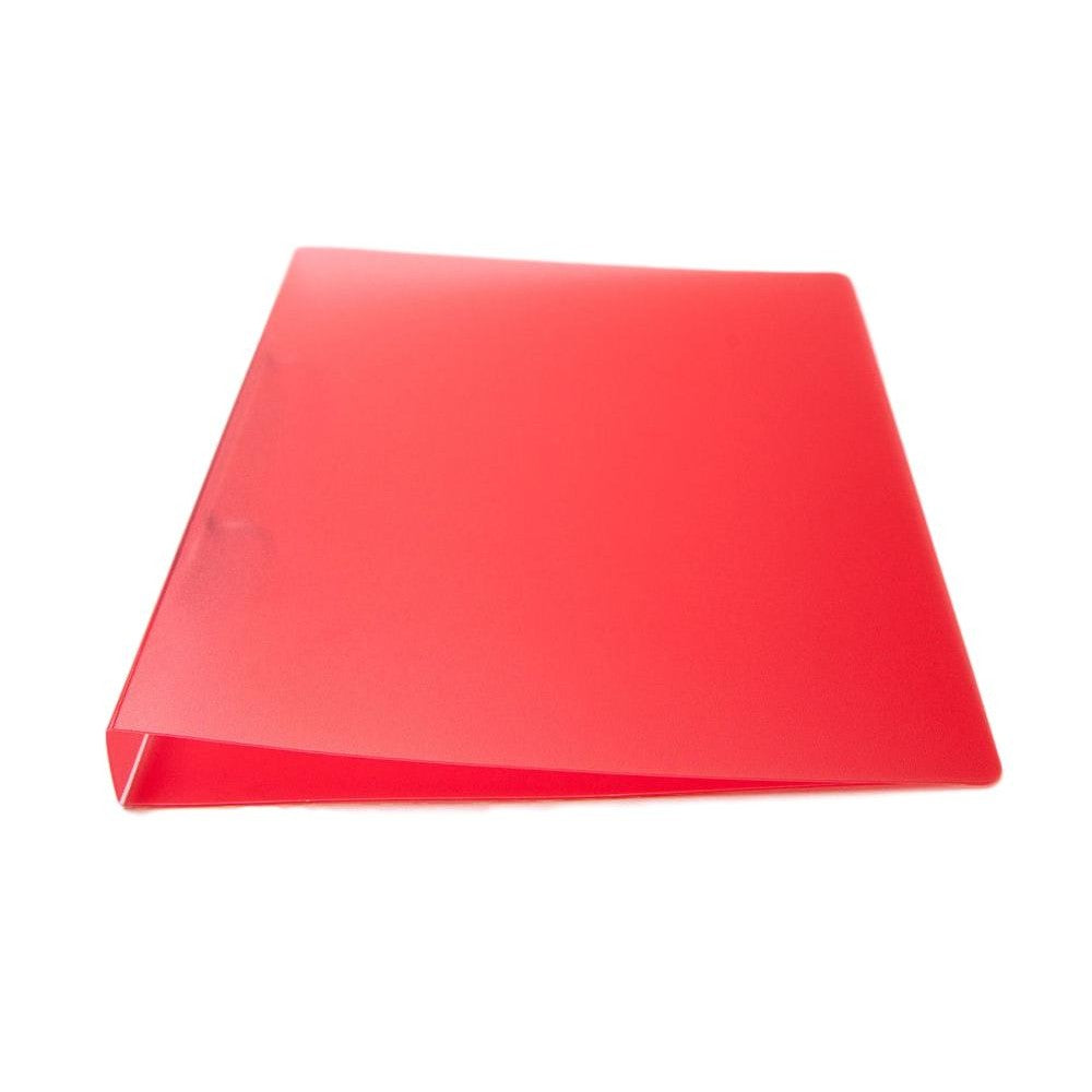 A5 Slim Red Translucent Ringbinder - Filing Ring Binder Storage