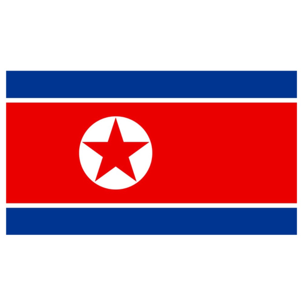 N.korea Flag 5ft X 3ft