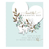 Elegant Heart Design Open Beautiful Wedding Day Card