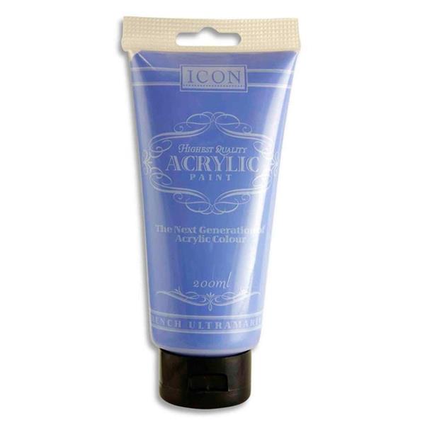 Icon Acrylic Paint 200ml French Ultramarine Blue