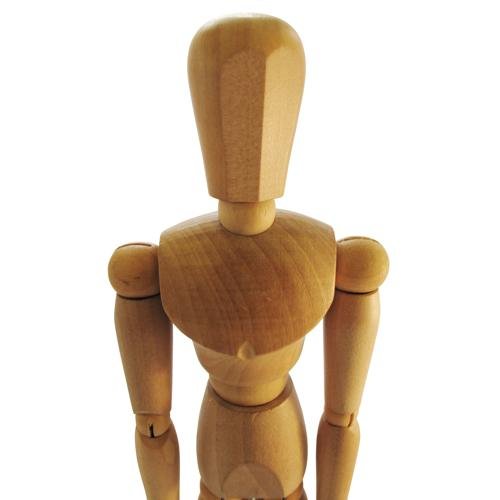 8" Wooden Male Manikin