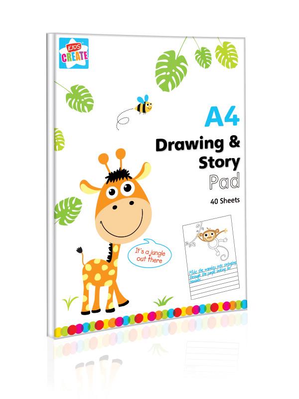 A4 40 Sheets Drawing & Text Pad