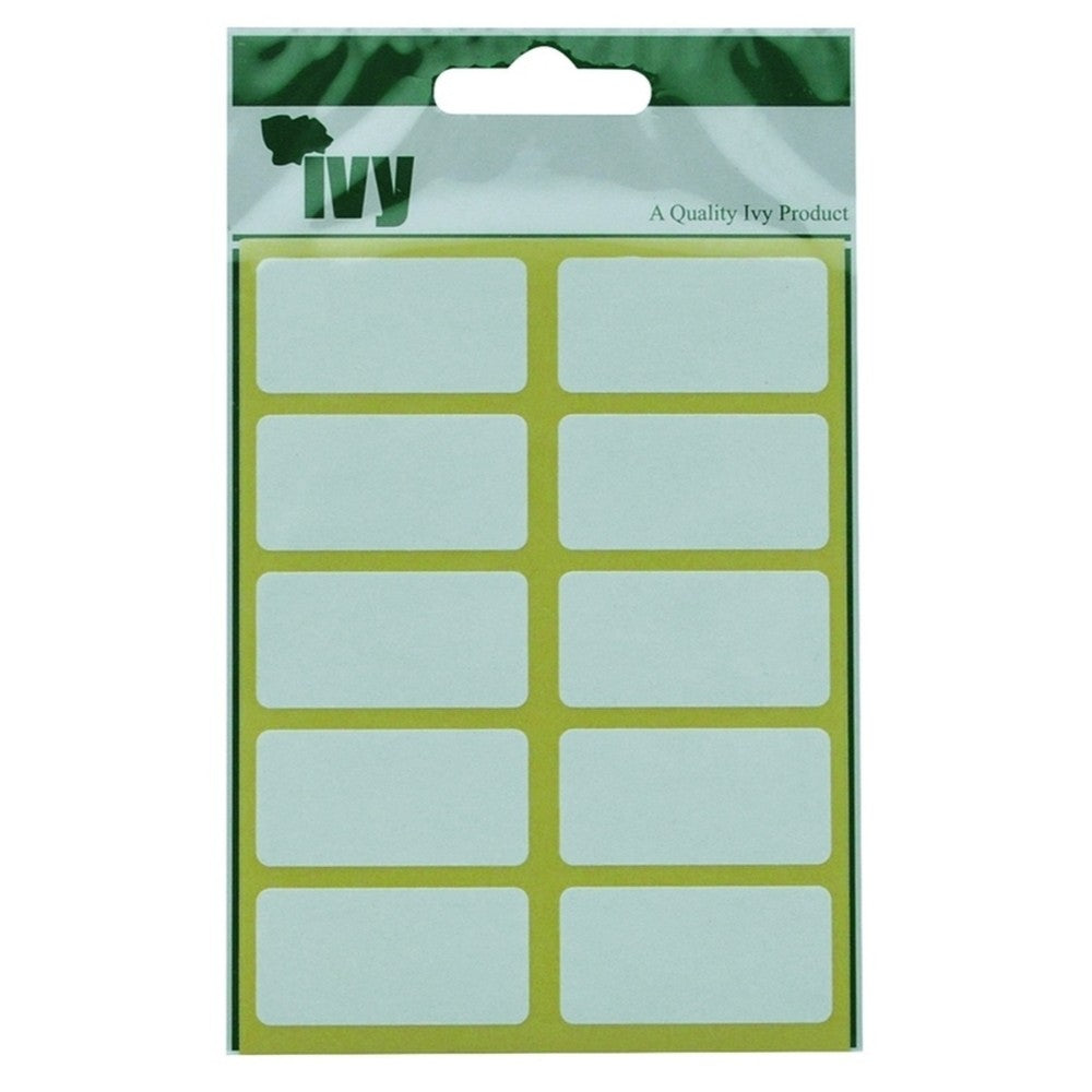 Pack of 70 White 19x38mm Rectangular Labels