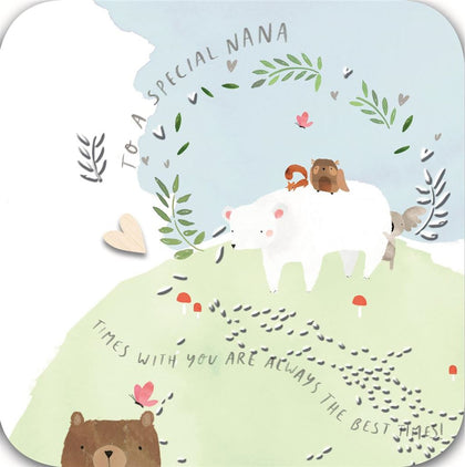 To a Special Nana Biggest Bear Design Open Greeting Card