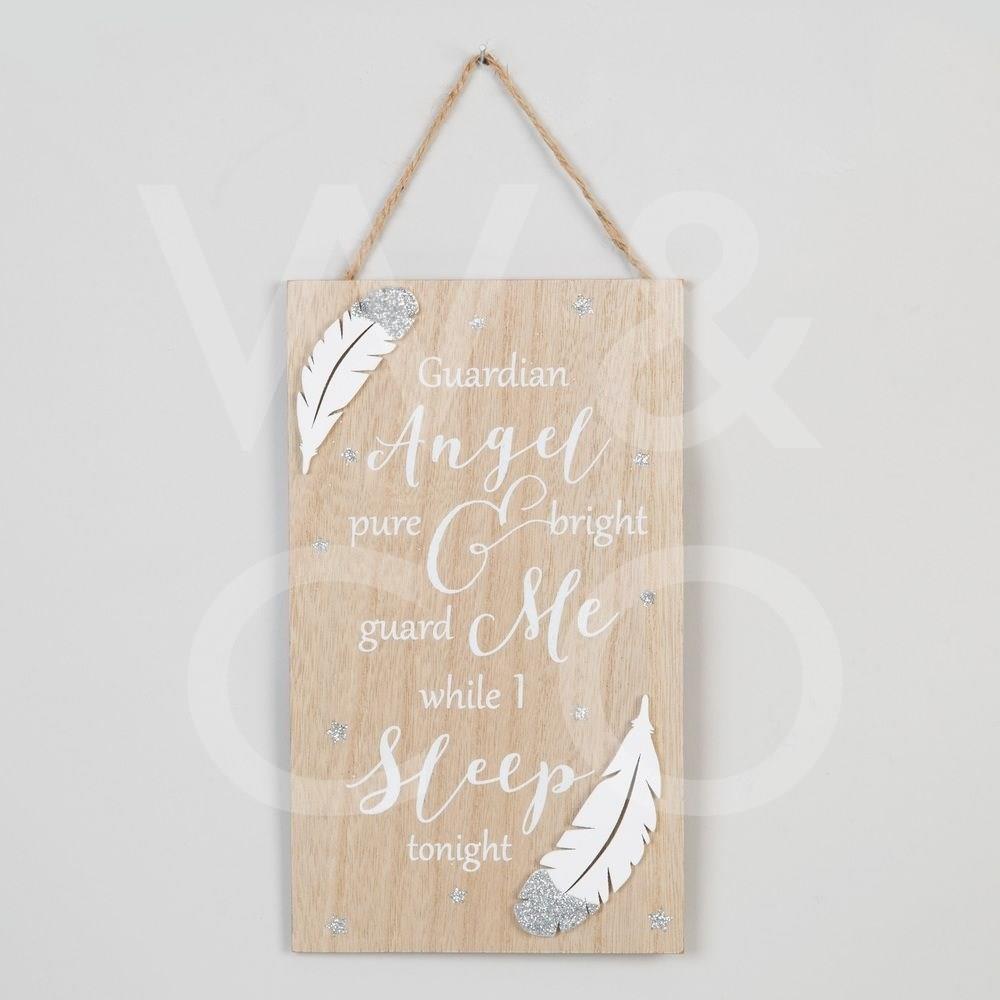 Thoughts of You Rectangle Plaque - Guardian Angel