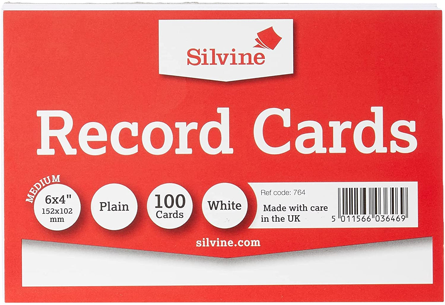 100 Record Cards 6"x4" - Plain