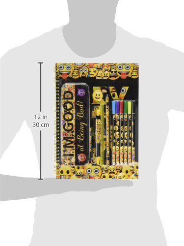 Emoji Bumper Stationery Wallet - Yellow & Black