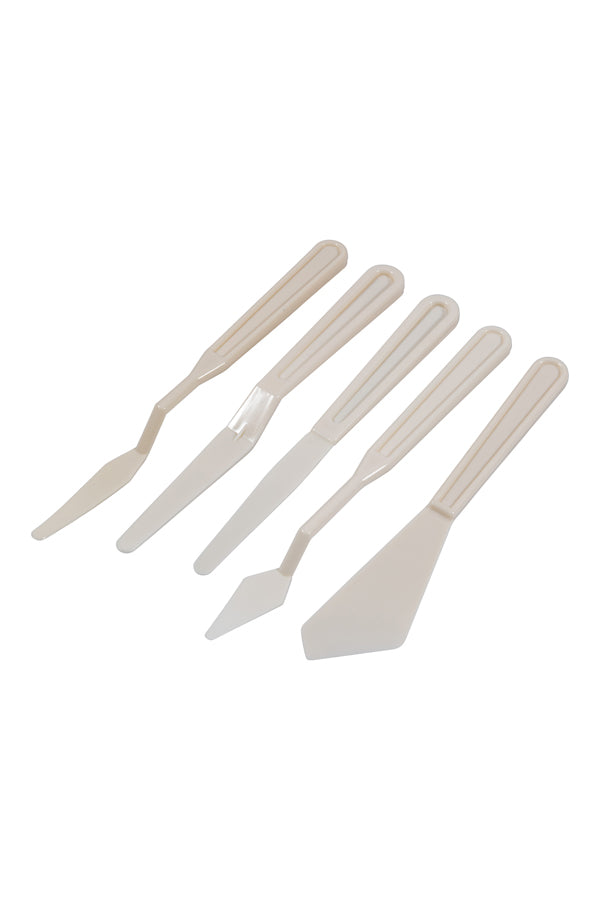 Pack of 5 Assorted Nylon Palette Knives