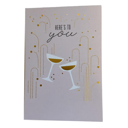 For Her Raising A Glass Birthday Card
