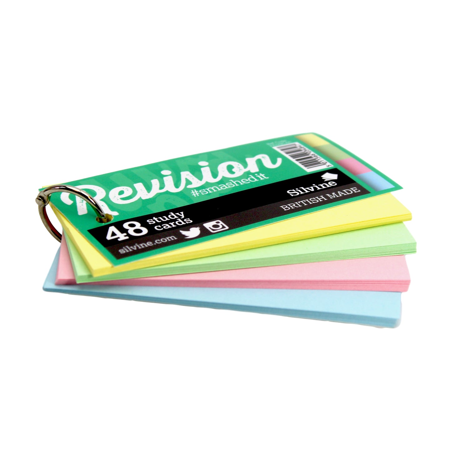 48 Mini Study Revision Cards on Keyring