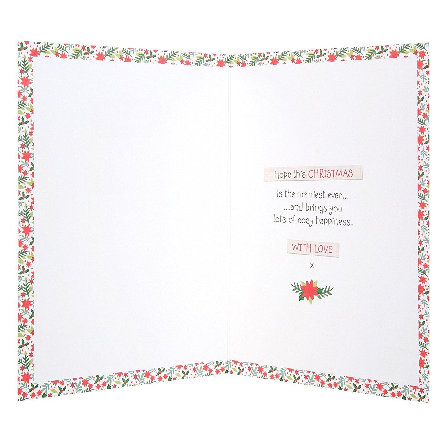 Forever Friends Nan & Grandad Christmas Card 'Cosy Happiness'