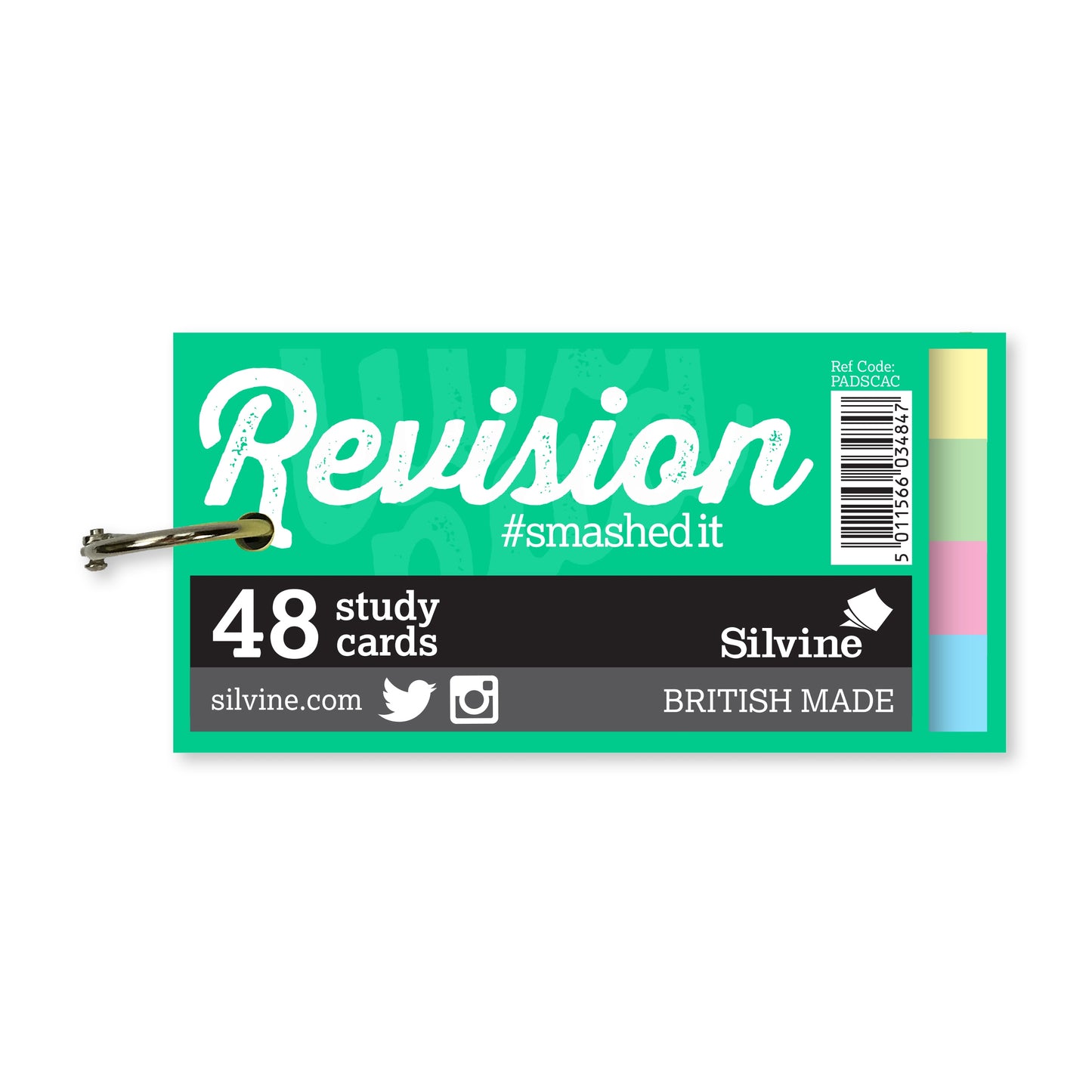 48 Mini Study Revision Cards on Keyring