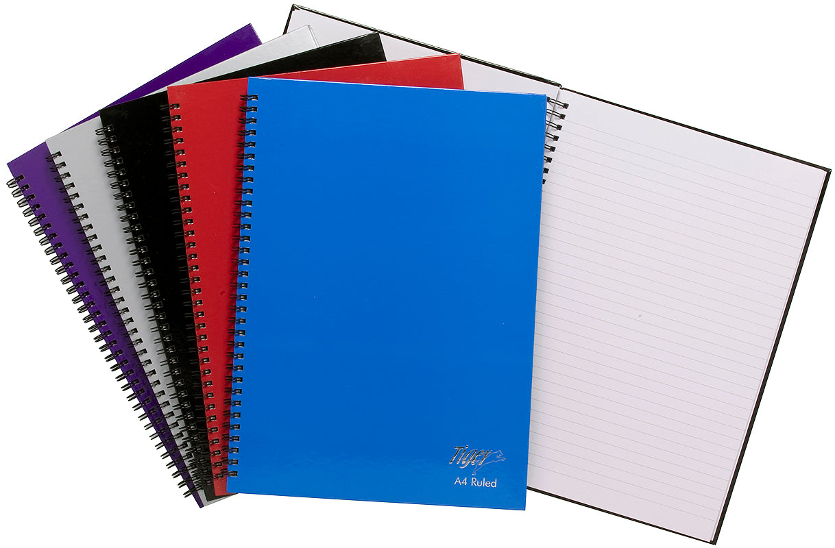 Pack of 5 Twinwire A4 80 Sheet Feint NoteBooks