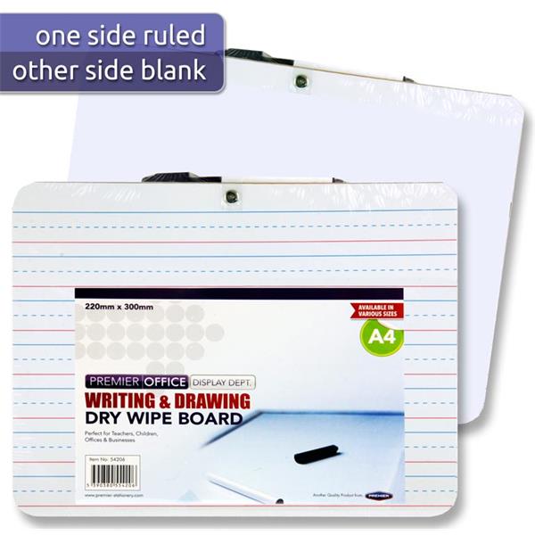 A4 Writing & Drawing Whiteboard with Marker by Premier Office